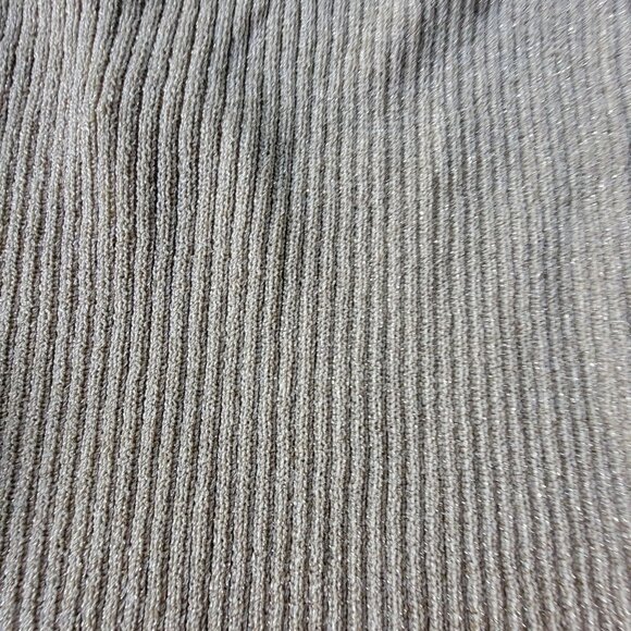 Venezia Jeans Womens Gold Ribbed Cardigan Sweater Size 22/24 NWT - Picture 4 of 13